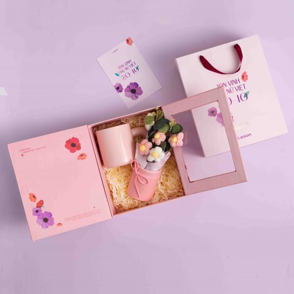 Set combo hộp quà Tôn Vinh - Cốc sứ
