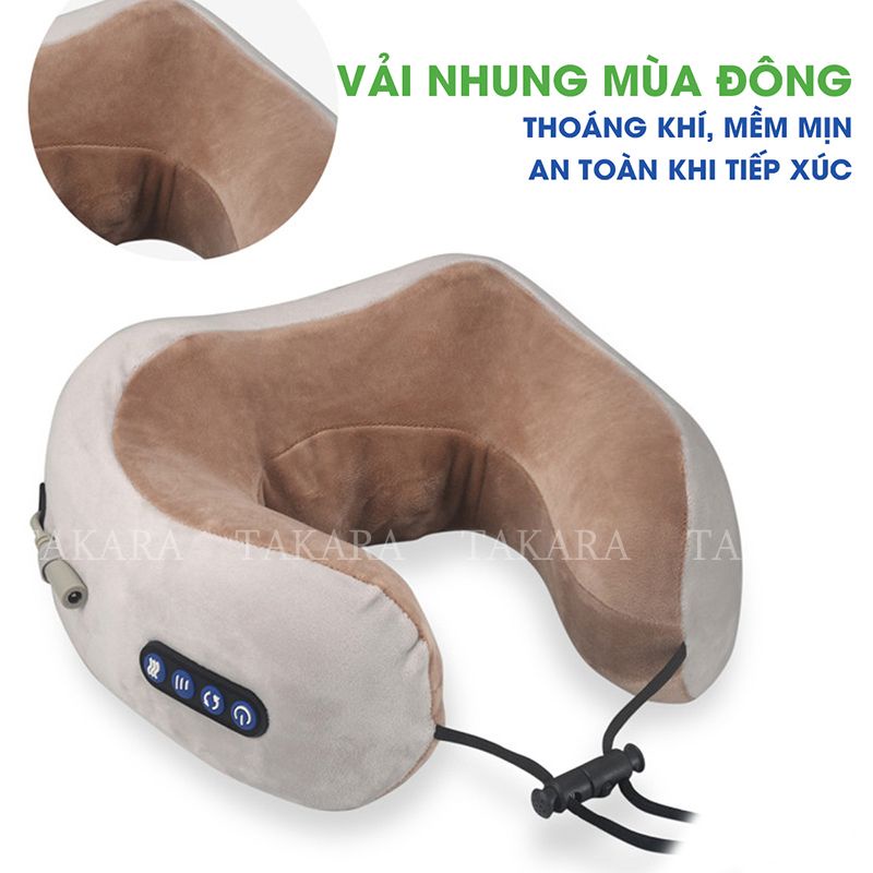 Máy Massage Cổ Vai Gáy, Mát Xa Xung Điện Cùng 5 Đầu Rung Takara Trị Liệu Nhức Mỏi JT88