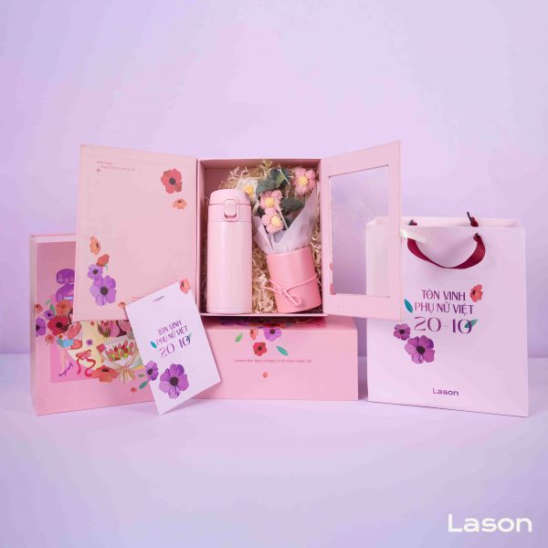 Set combo hộp quà Tôn Vinh - Bình Pillar 320ml