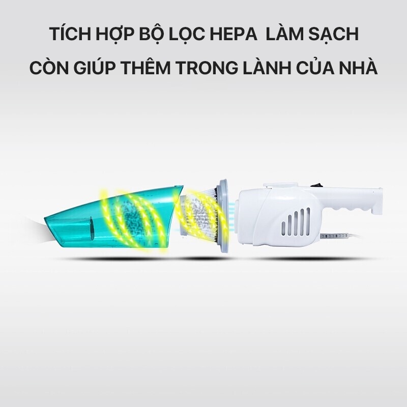 Máy Hút Bụi Cầm Tay Deerma Vacuum Cleaner - DX118C - Hàng chính hãng